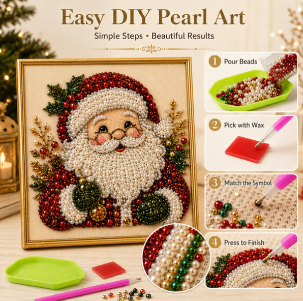 Art Craft Adult - Christmas Pearl Diamond Painting Art Set
