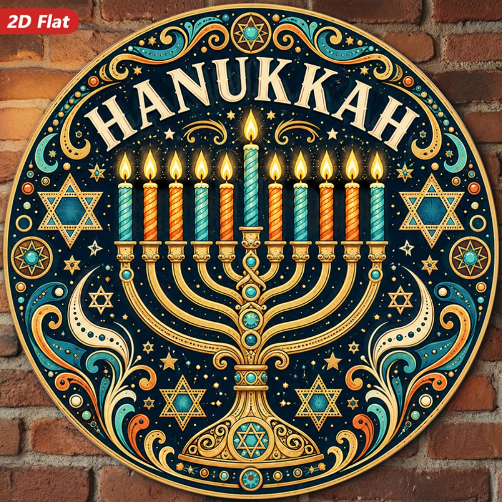 Art & Craft Photos - CIFBUY Elegant Hebrew Aluminum Wall Art