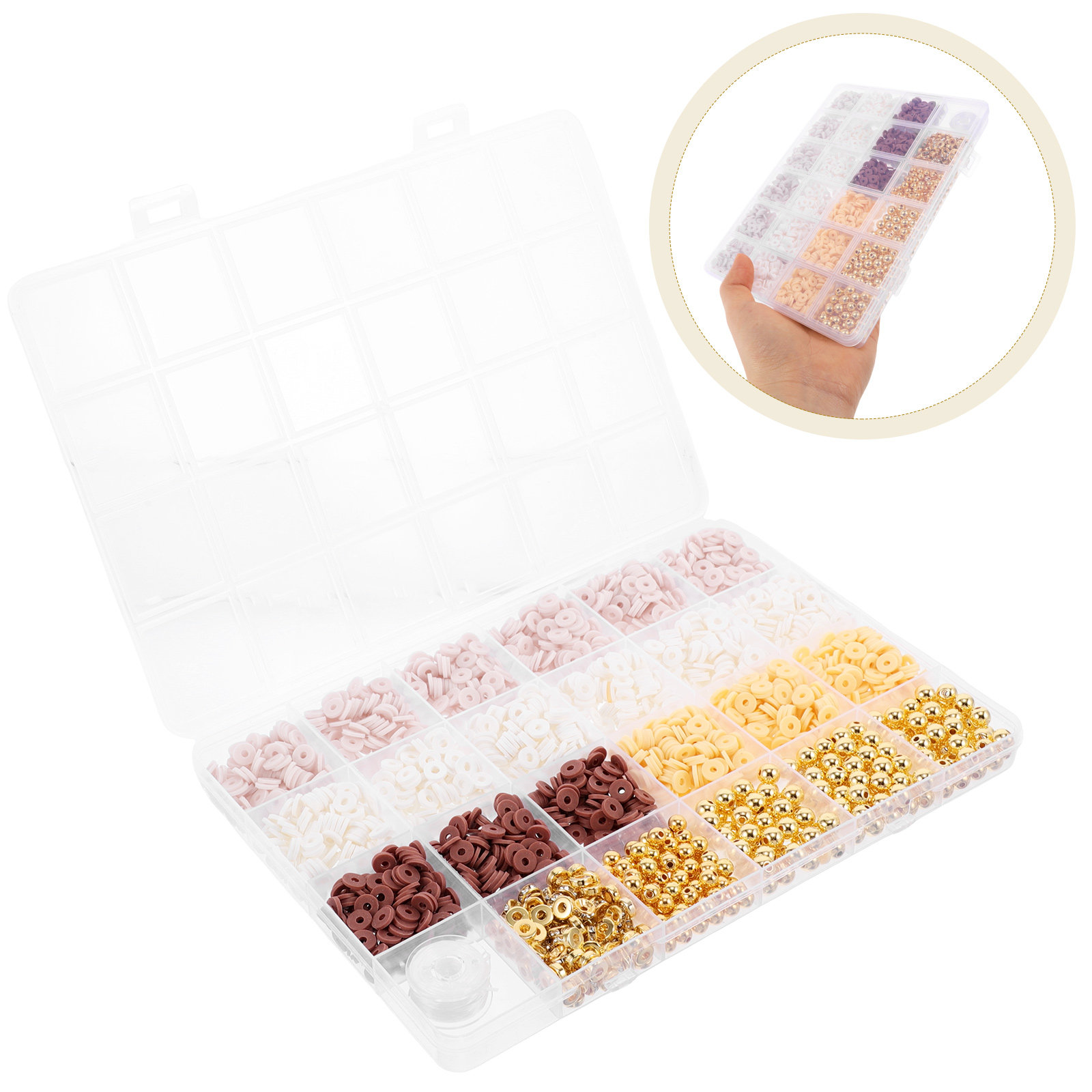 Polymer Clay Set - Polymer Clay Beads Bracelet Making Kit