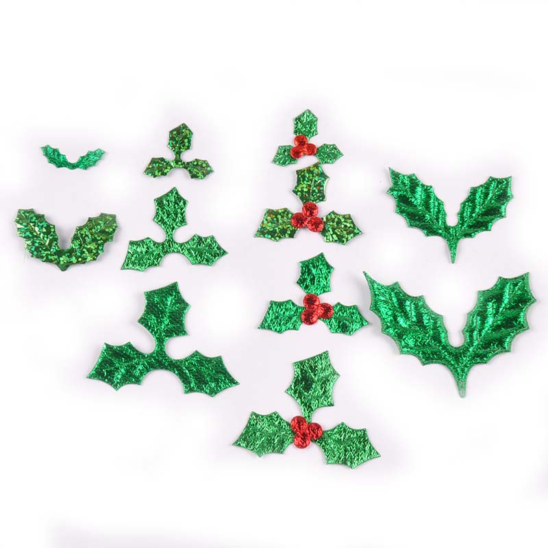100Pcs 25-60mm Christmas Tree  - огляд і ціна Art Craft With Leaves