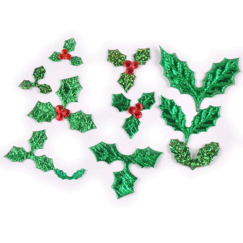 100Pcs 25-60mm Christmas Tree  - огляд і ціна Art Craft With Leaves
