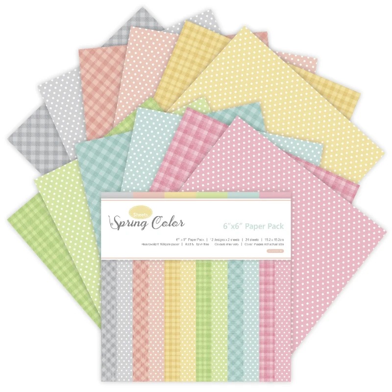 12 Sheets Spring Colors Craft  - огляд і ціна Art Craft Background