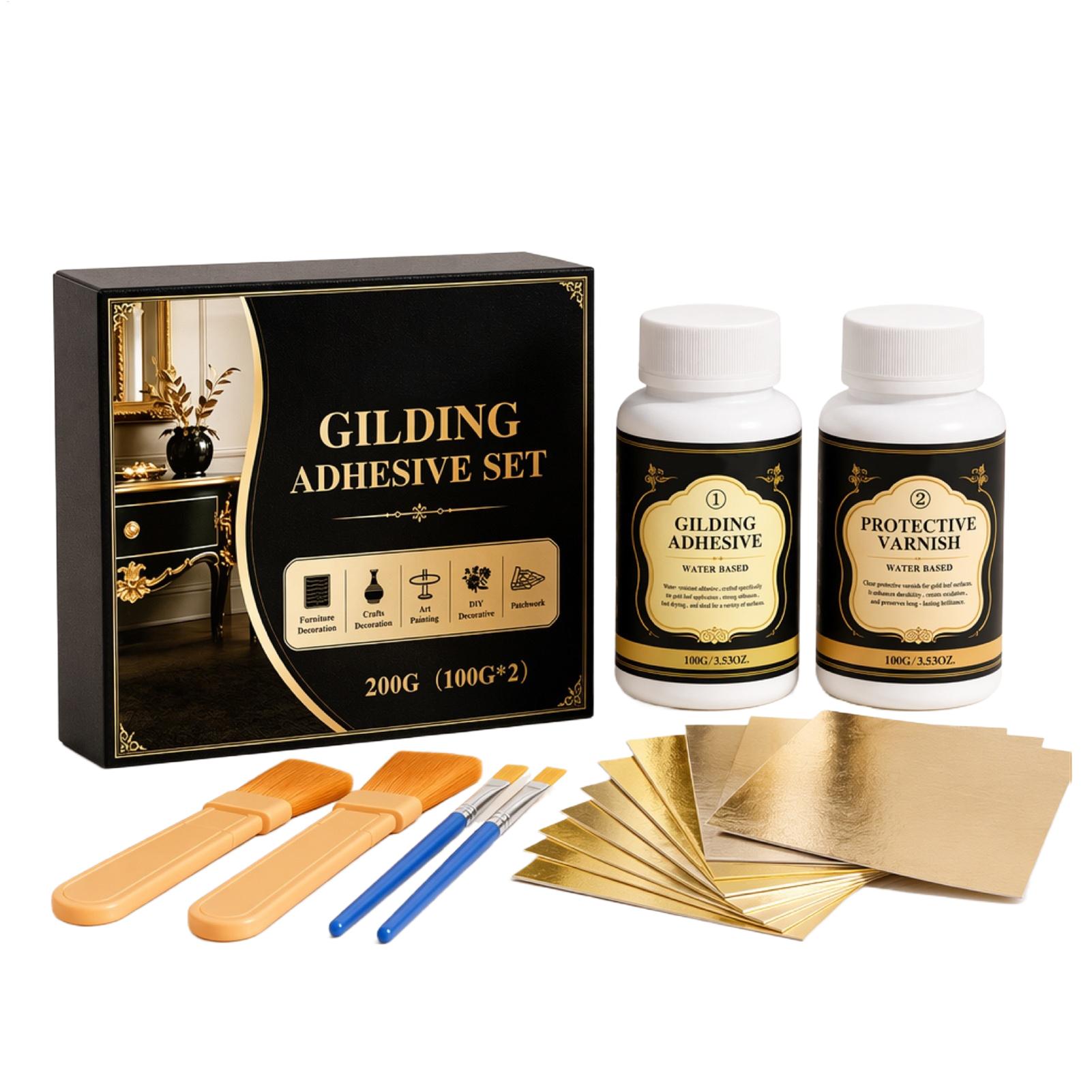 NEW Gilding Adhesive Water-Bas - огляд і ціна Art Craft With Leaves