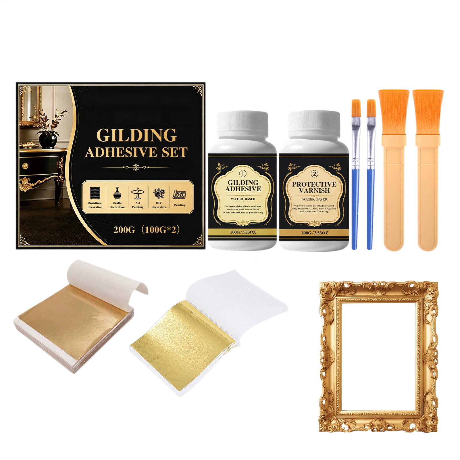 NEW Gilding Adhesive Water-Bas - огляд і ціна Art Craft With Leaves