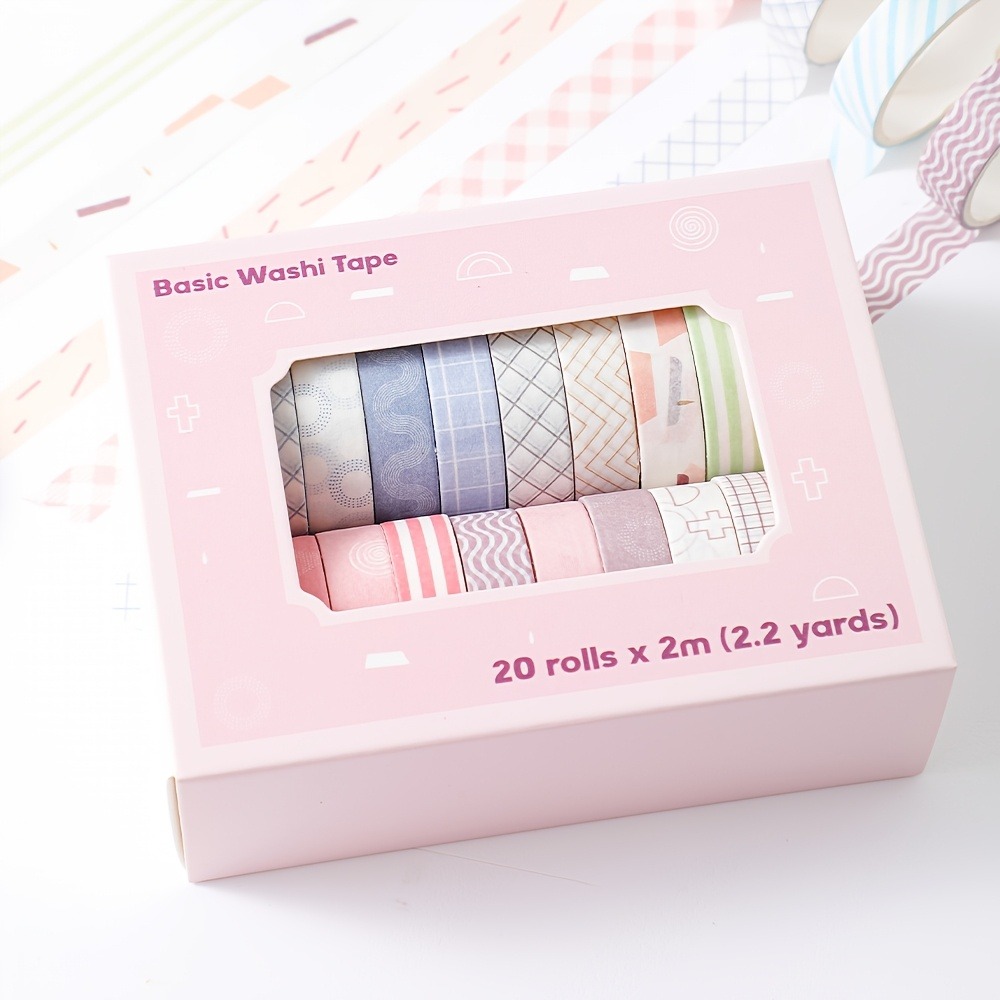 20 Rolls of Macaron Tape, 0.4i - огляд і ціна Art Craft Stationery
