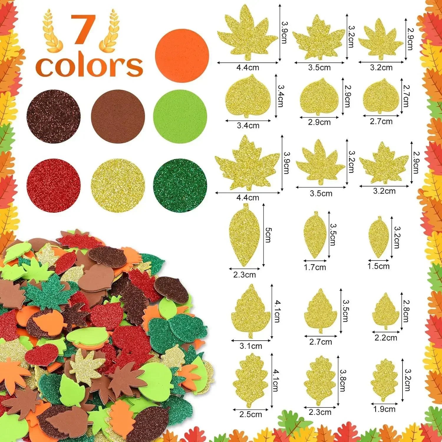 Thanksgiving, Fall Craft Kit F - огляд і ціна Art Craft With Leaves