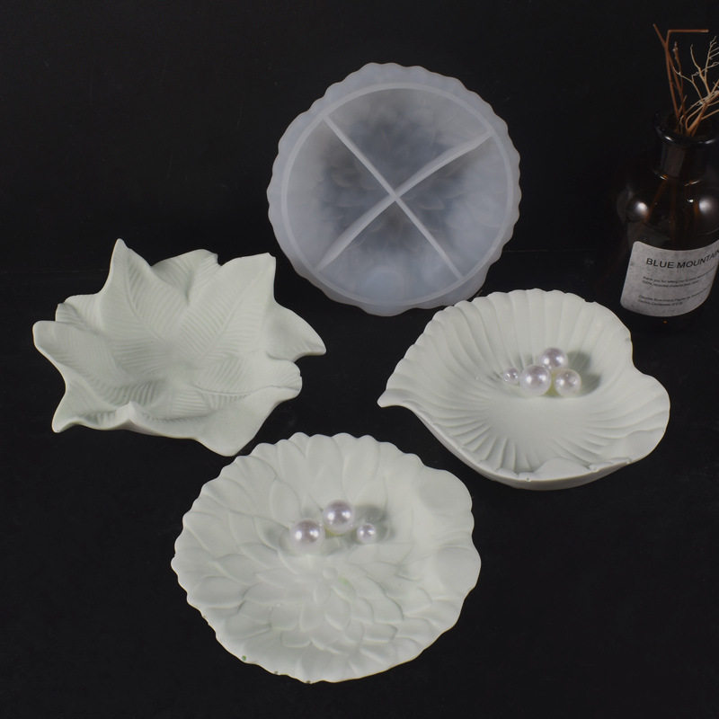 Plaster Cement DIY Leaf Dish M - огляд і ціна Art Craft With Leaves