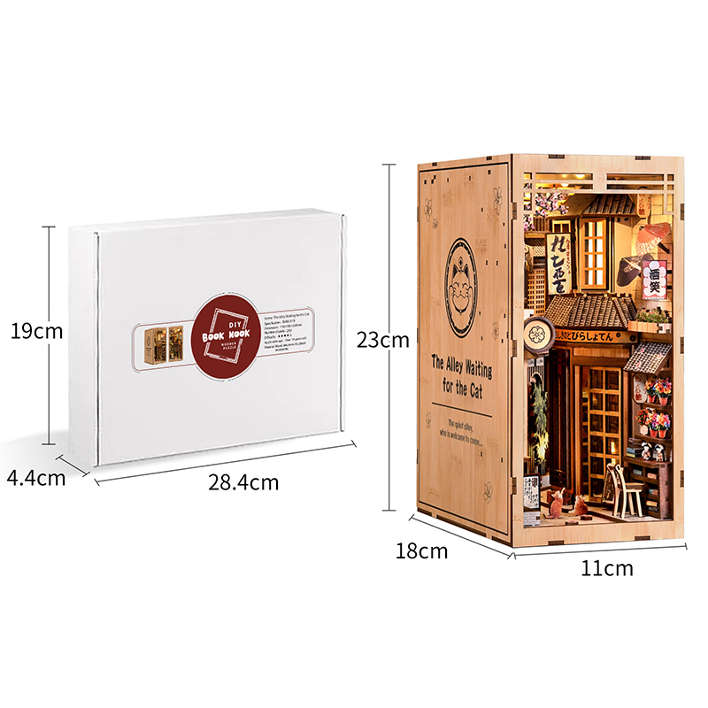 LED Wooden Book Nook Kit DIY 3 - огляд і ціна Art Craft Books