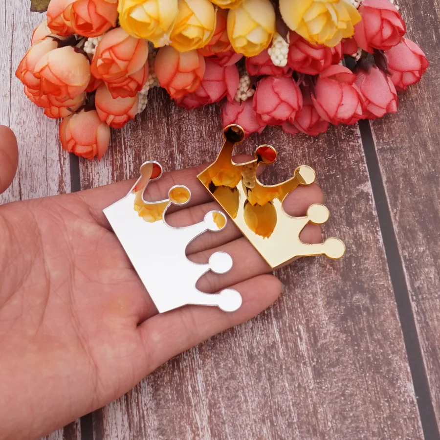 20pcs Acrylic Crown Mirror Wal - огляд і ціна Art Craft Movement