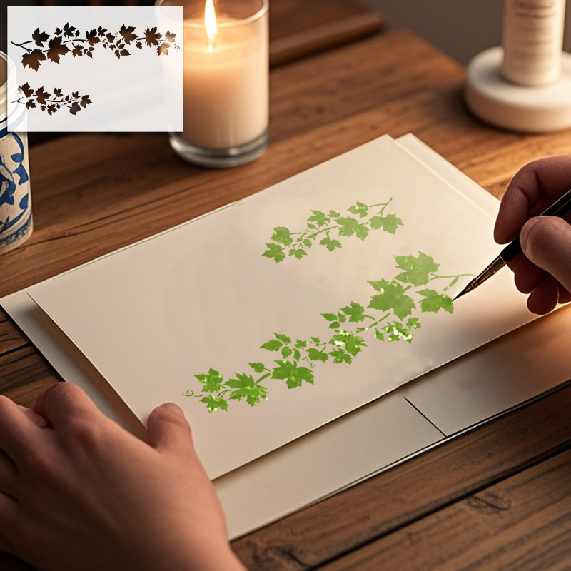 YOMDID 1pc Leaf Pattern PET Pa - огляд і ціна Art Craft With Leaves