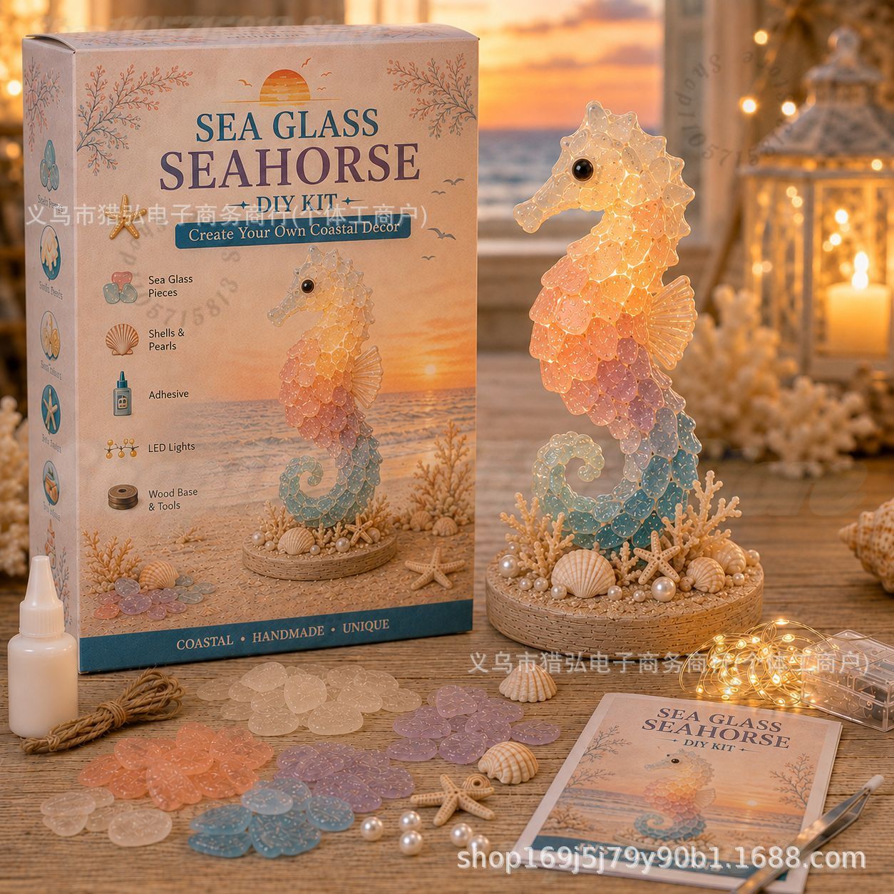 DIY Sea Glass Jellyfish Light  - огляд і ціна Art Craft Adult